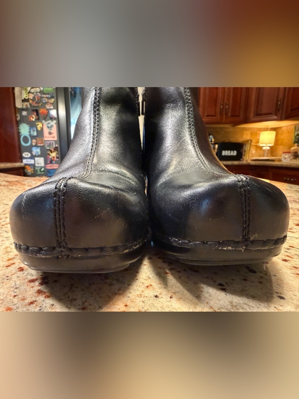 DANSKO Scout Women's Size 38 US 7.5-8 Black Leather Ankle-Boots/Comfort Clogs - Picture 3 of 15